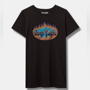 NWT TORRID SZ 5X Deep Purple Classic Fit Cotton Crew Tee